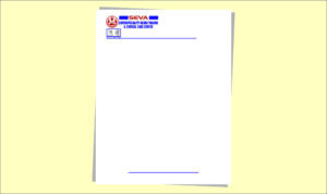 Two color letterheads for hospitals