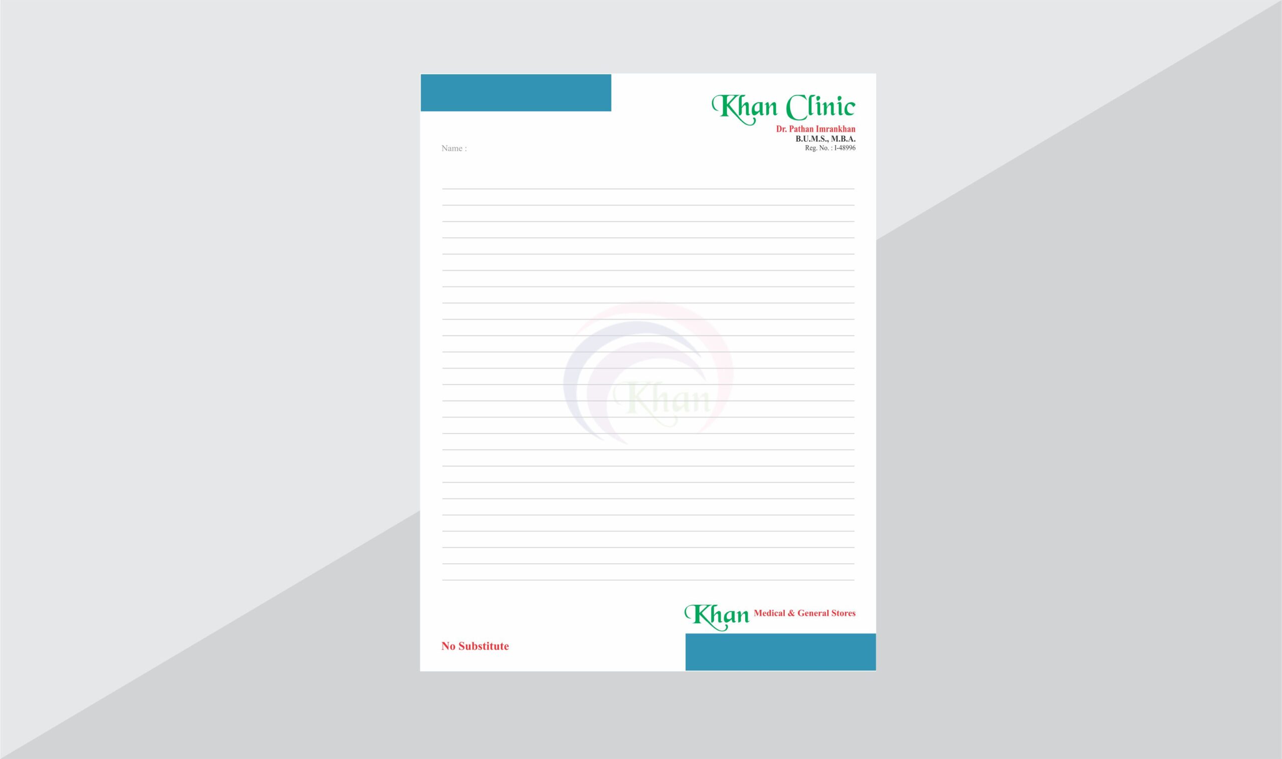 Multicolor Hospitals letterheads doctors letterheads