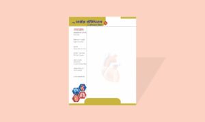 Multicolor doctors letterheads